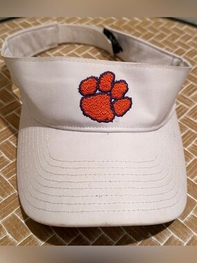 Clemson Tigers White Visor - 47 Brand